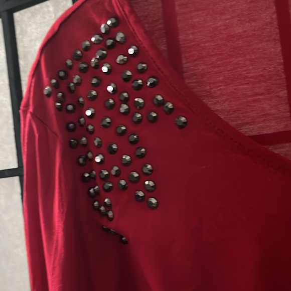 Cato- Studded Red Too-M - Picture 2 of 3